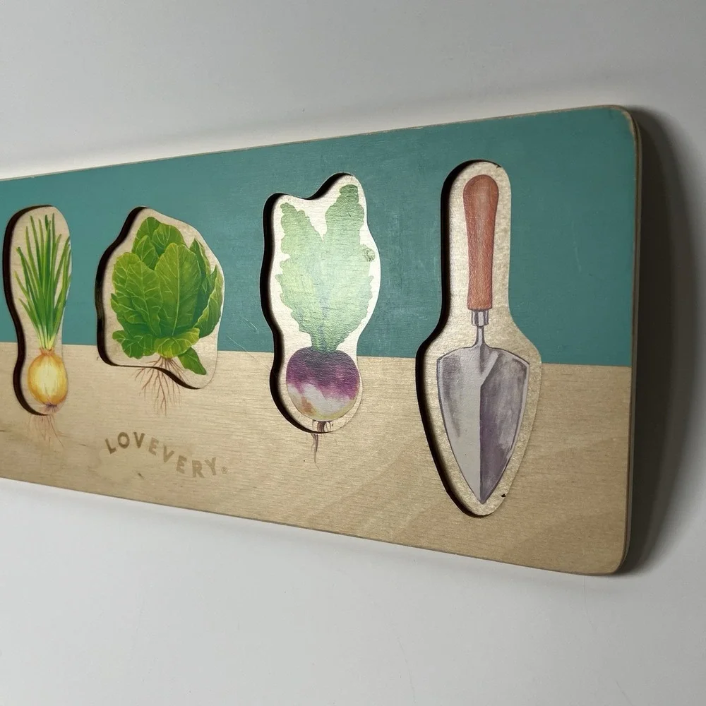 Lovevery Community Garden Vegetable Puzzle - Adventurer‎ Play Kit 16-18 Months